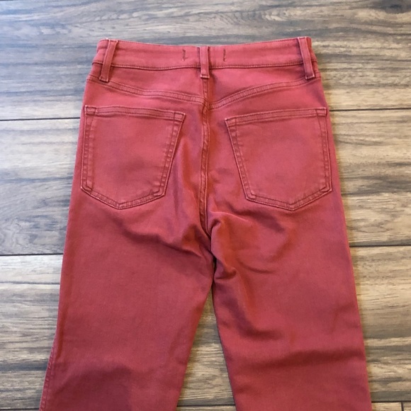 New Free People Red Raw High-Rise Jegging - Picture 9 of 9